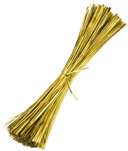M METERXITY Paquete de 750 corbatas de metal de 12 pulgadas para Navidad, decoración de fiestas, plantas de jardín, envoltura de regalos, pan,