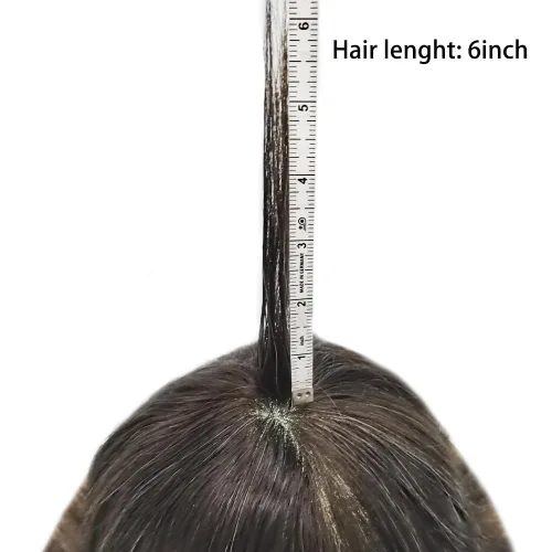 Miniatura 6 de Toupee para hombres Piezas de cabello humano real Encaje suizo para hombres Toupee unidades de cabello humano europeo para hombres Hairpieces Hair