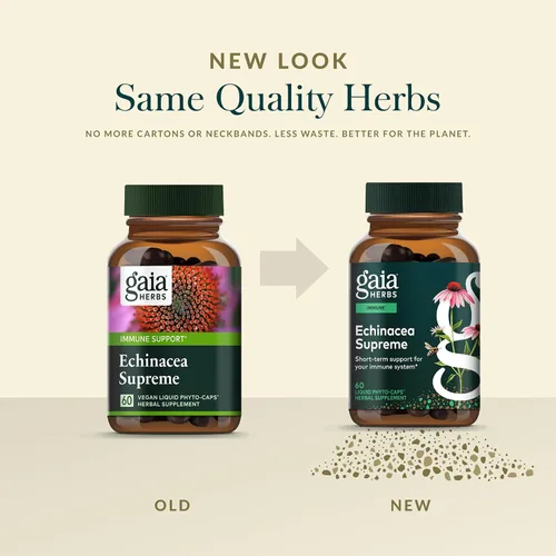 Miniatura 6 de Gaia Herbs Echinacea Supreme - Suplemento de apoyo inmunológico - Mezcla de equinácea purpurea y angustifolia para apoyar el sistema inmunológico*