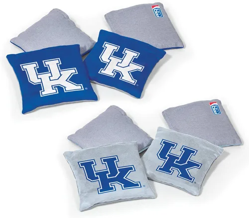 Miniatura 25 de Wild Sports - Puf de doble cara NCAA College de 8 unidades, bolsas de lanzamiento prémium para juego de cornhole, ideal para portones traseros