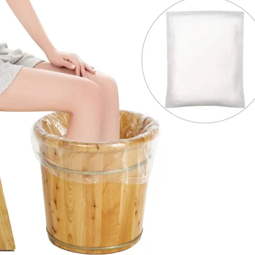 Miniatura 3 de veicomtech Revestimientos de lavabo de 100 pies para bañera de pie de desintoxicación iónica, forros de plástico de baño Solk de pies grandes