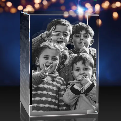Miniatura 13 de Foto de Cristal 3D, Regalo Personalizado de Navidad, Regalos de Imagen Personalizada con Tu Propia Foto para Navidad, Día del Padre, Cumpleaños