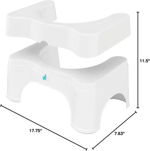 Miniatura 11 de Squatty Potty The Original Taburete de Baño para Inodoro - Ajustable 2.0, Convertible a 7" o 9" de Altura con Tapa Removible para Adultos y Niños