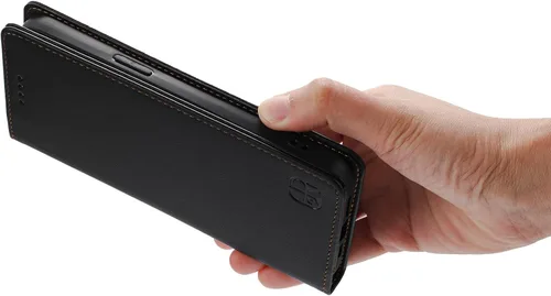 Miniatura 6 de Compatible con Blackview Oscal Flat 1c Flip Kickstand Magnetic Closure Wallet case Funda Negro