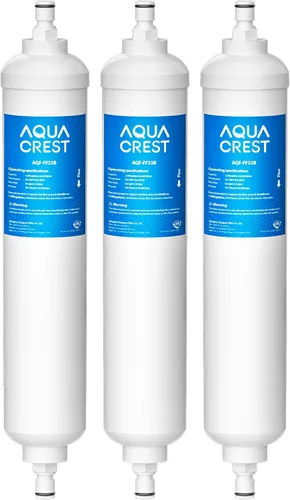 AQUA CREST Filtro de agua en línea GXRTQR, certificado NSF, repuesto para GE® GXRTQR, GXRTQ, reduce el cloro, fluoruro, cal y más, para