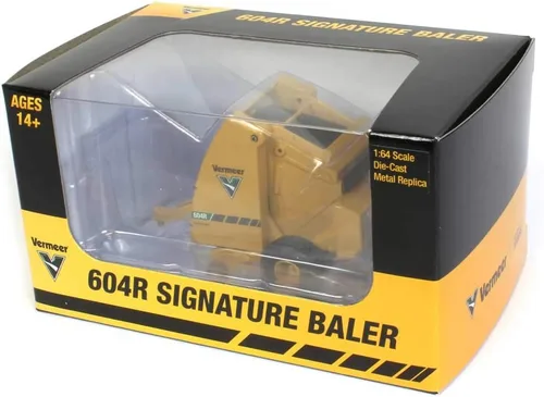 Miniatura 7 de Vermeer Model 604R - Bailer redondo para heno con bala de heno a escala 1:64, modelo fundido a troquel - Speccast - Cust1639