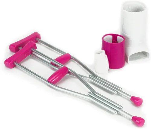 Sophia's Yeso y Muletas para Muñecas Juego de Accesorios de 4 Piezas con Muletas de Axila de Juguete, Yeso de Brazo, Yeso de Pierna, y Vendaje para