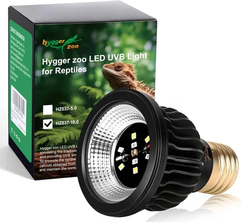 Bombilla UVB para reptiles 5.0 UVB UVA Reptil Bombilla para reptil dragón barbudo lagarto tortugas serpiente, camaleón, no lámpara de calor,