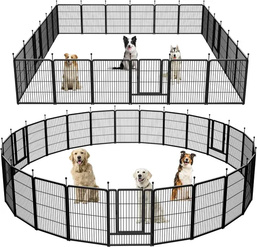 Miniatura 11 de Corralito para perros, valla portátil para perros al aire libre, corralito para perros grandes, medianos y pequeños, vallas para perros