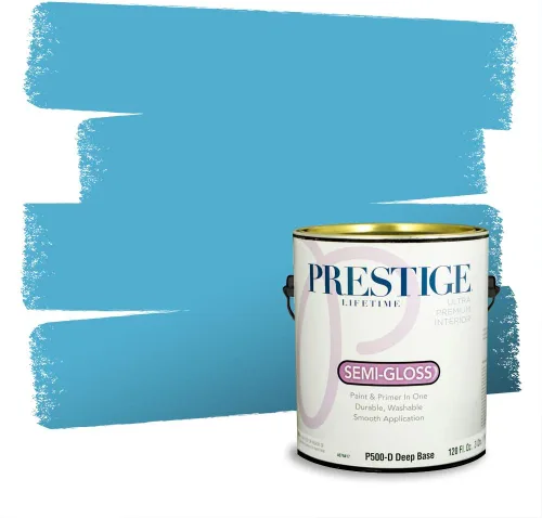 Miniatura 1585 de Pintura Exterior + imprimación PRESTIGE, todo-en-uno, 1 galón, acabado mate, color comparable al Valspar* Royal Gray* VS151-Gris real