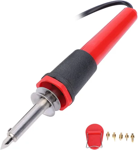 Miniatura 2 de Fafeicy Herramienta para quemar madera, juego de soldador eléctrico de 40 W, bolígrafo de combustión de madera, herramienta de pirografía
