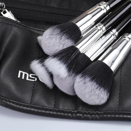 Miniatura 2 de MSQ - Juego de 29 brochas de maquillaje profesionales con cinturón ajustable, bolsa de maquillaje, base de polvo, brochas para sombras de ojos