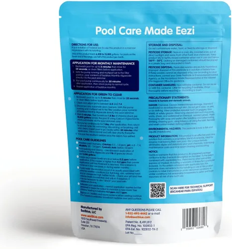 Miniatura 9 de Alguicida de piscina para piscina sobre el suelo y enterrada, tratamiento mensual de algas