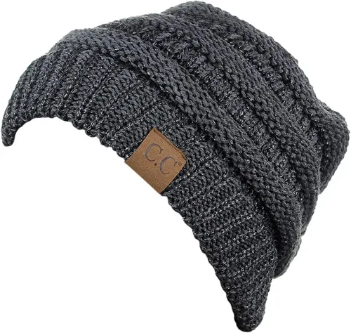 Miniatura 581 de C.C Trendy Warm Chunky Soft Stretch Cable Knit Beanie