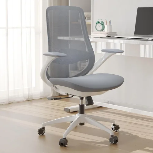 Miniatura 10 de Silla de oficina ergonómica de malla, silla de escritorio ejecutiva de 330 libras con soporte lumbar, reposabrazos 2D, cómodas sillas giratorias