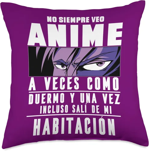 Regalos Originales Manga Anime Para Chicas Chicos No Siempre Veo Anime para Ver Manga Mujer Hombre Niño Niña Almohada 18x18, Multicolor