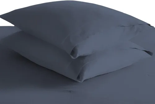 Miniatura 71 de Pizuna Juego de 2 fundas de almohada de 100 % algodón puro, tamaño estándar, color blanco, lujosas fundas de almohada de 400 hilos de satén