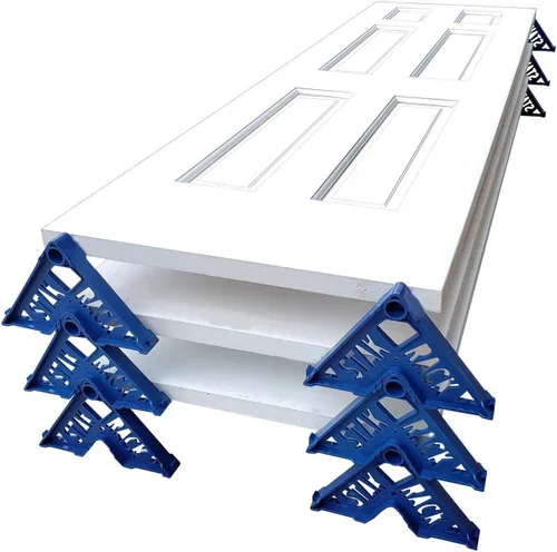 Miniatura 2 de Stak Rack Herramienta de accesorios de pintor 6 en 1 Diseño apilable Pintar puertas interiores o exteriores, molduras y puertas de gabinetes