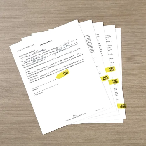 Miniatura 7 de Redi-Tag 91001 - Recambios para bandera de página de mensaje de flecha, "Sign Here", amarillo, 120 banderas por rollo (caja de 6 rollos)