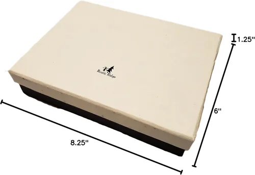 Miniatura 6 de Álbum de fotos rústico de cuero genuino con caja de regalo, páginas estilo álbum de recortes, capacidad para 60 fotos de 4 x 6 o 5 x 7 pulgadas