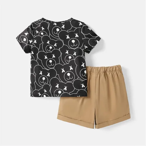 Miniatura 2 de PATPAT Toddler Boy 2 Pieces Set Casual Outfits Tee and Shorts Set