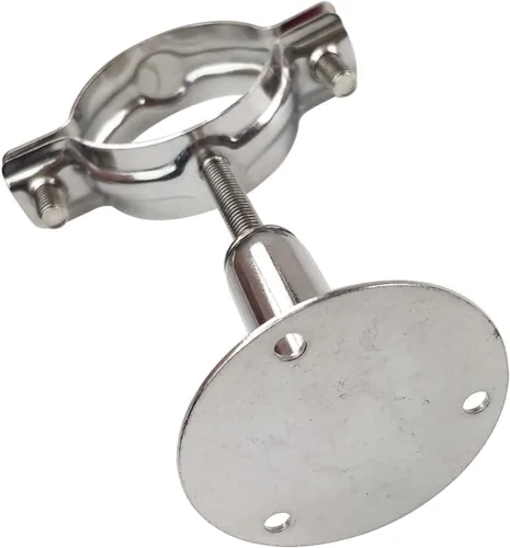 Miniatura 3 de Soporte de tubo de techo de montaje en pared de acero inoxidable 304 Soporte de tubo de techo ajustable correas de tubo de abrazadera para tubo