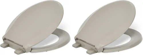 Miniatura 62 de KOHLER 4636-RL-0 Cachet ReadyLatch - Asiento de inodoro alargado con cierre lento, asiento de inodoro de cierre suave con tapa silenciosa, topes