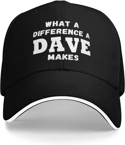 Miniatura 11 de What A Differences A Dave Makes Hat Gorra de béisbol Sombreros para hombres Sombrero ajustable
