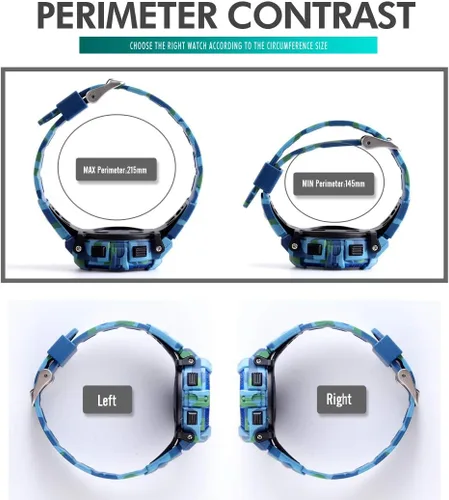 Miniatura 3 de FANMIS Relojes deportivos para niños, reloj digital electrónico LED, multifunción, 164.0 ft, impermeable, 2 veces, cronómetro colorido