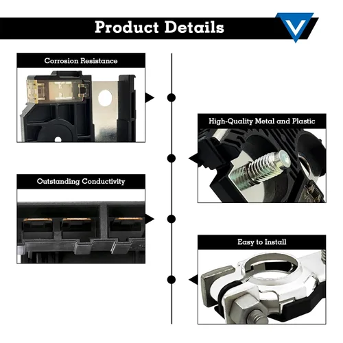 Miniatura 5 de 24380-3JA1A - Fusible de terminal de batería positivo de actualización, fusible Fuselink con terminal de batería positivo y tuercas, compatible