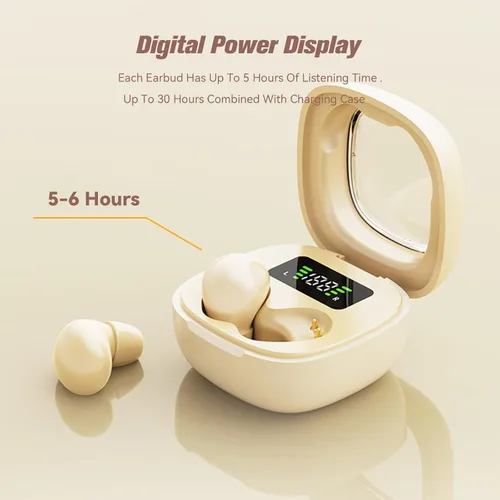 Miniatura 6 de Xmenha Auriculares invisibles Bluetooth más pequeños discretos, pequeños oídos pequeños, inalámbricos, con Bluetooth, pequeños, invisibles, ocultos