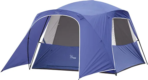 Miniatura 10 de Vidalido Tienda de campaña para 3-4 personas con 1 puerta de malla y 2 grandes ventanas de malla, tienda de campaña portátil de doble capa Naranja