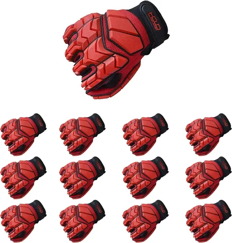 Miniatura 10 de AIGEVTURE Guantes de trabajo anti vibración para hombre, guantes mecánicos de impacto reductor TPR, guantes de seguridad con dedos y palma