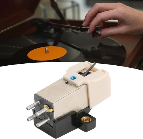 Miniatura 9 de Aguja del tocadiscos,Reemplazo de cartucho magnético alto,Aguja de reproductor de discos estéreo, Cabeza magnética para cartucho de tocadiscos