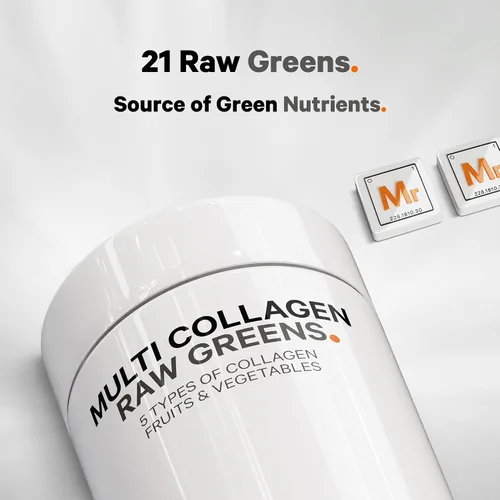 Miniatura 4 de Codeage Proteína de colágeno múltiple + suplemento de cápsulas orgánicas de superalimentos de verduras crudas, 21 frutas y verduras, péptidos