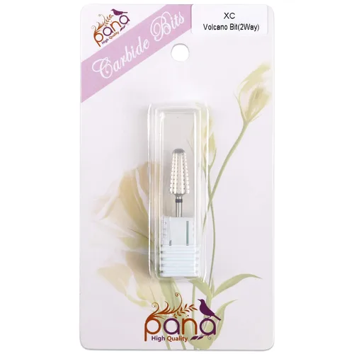 Miniatura 6 de PANA - Broca volcanita de carburo para uñas, de dos vías para zurdos y diestros – Rápida extracción del acrílico o gel duro – vástago de 3/32