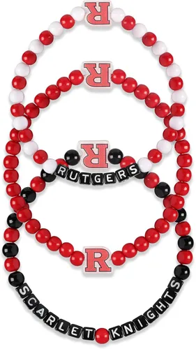 Miniatura 9 de FOCO NCAA unisex-adulto Paquete de 3 Pulseras de la Amistad con Cuentas con Logotipo de Equipo Universitario de la NCAA Oficialmente Licenciadas