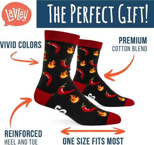 Miniatura 2 de Lavley Funny Socks For Men - Novelty Gifts For Sports Fans, Golfing, Pickleball, Weight Lifting, Racing and More