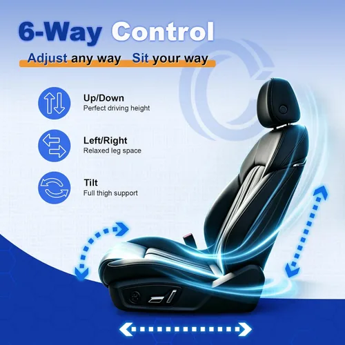 Miniatura 4 de Interruptor de ajuste de 6 vías para asiento del conductor, compatible con Chevy GMC 2004-2013, reemplaza 12451495