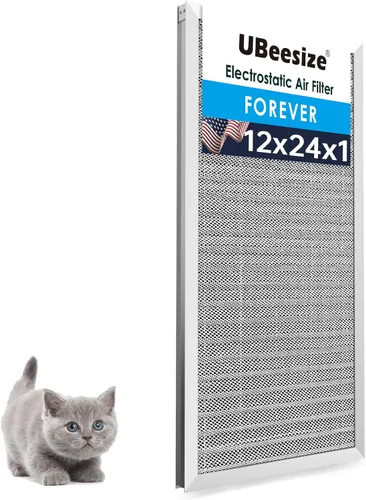 Miniatura 13 de UBeesize 20x25x1 Filtro de aire electrostático reutilizable para HVAC y aire acondicionado, filtro para estufa, MERV 8, lavable, dura toda la vida