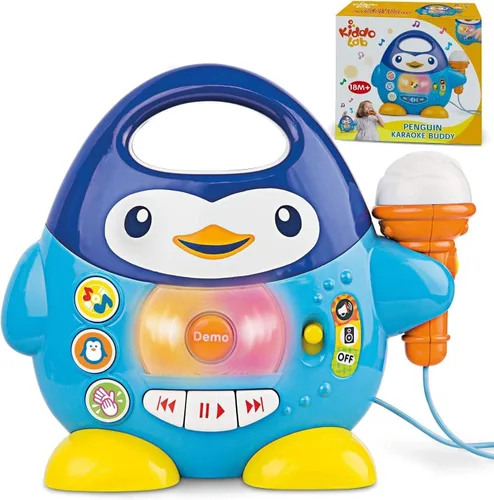 Máquina de karaoke para niños pequeños: divertidos juguetes musicales para niños pequeños de 1 a 3 y 3 a 5 años | Máquina de karaoke ideal para