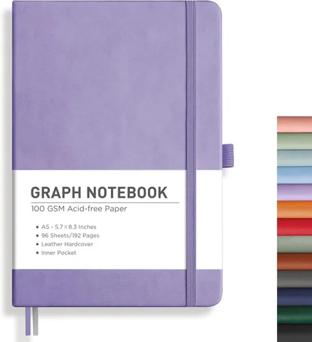 Miniatura 48 de RETTACY Cuaderno rayado, 192 páginas numeradas, tamaño A5 mediano (5.7 x 8.3 pulgadas), para hombres y mujeres, para hacer notas, escritura, trabajo