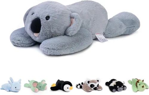Miniatura 17 de Niuniu Daddy Animales de peluche con peso de ajolote azul de 24 pulgadas 5 libras para niños, adultos, niñas, niños, juguete de peluche gigante