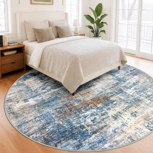 Miniatura 980 de IOHOUZE Alfombra abstracta lavable de 3 x 12 pies para pasillos, antideslizante para cocina, camino de entrada de lana sintética para interiores