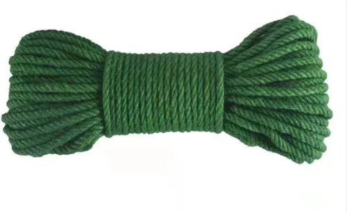 Cuerda de yute verde gruesa y fuerte, cuerda de yute torcida, cuerda de cáñamo para colgar, cuerda de cáñamo trenzada para decoración, manualidades,