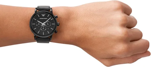 Miniatura 4 de Emporio Armani Reloj de vestir automático automático con correa de acero inoxidable o cuero