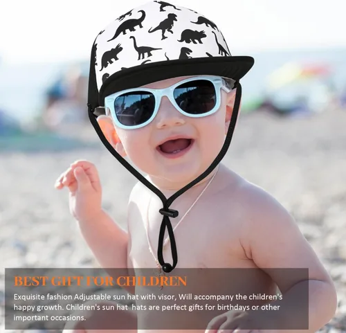 Miniatura 45 de Sombrero de béisbol para niños, sombrero de protección solar para niños pequeños, sombreros de algodón, sombrero de sol para bebés, niñas y niños