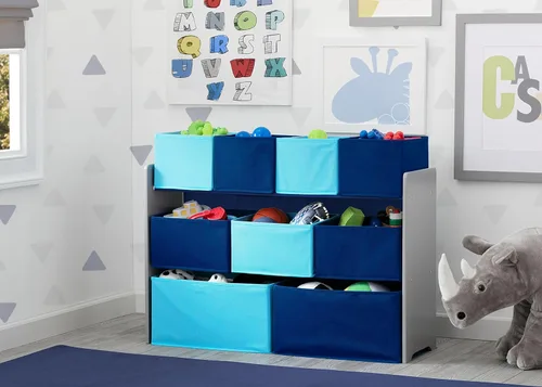 Miniatura 2 de Delta Children - Organizador de juguetes Deluxe con múltiples compartimentos y contenedores de almacenamiento, certificado Greenguard Gold