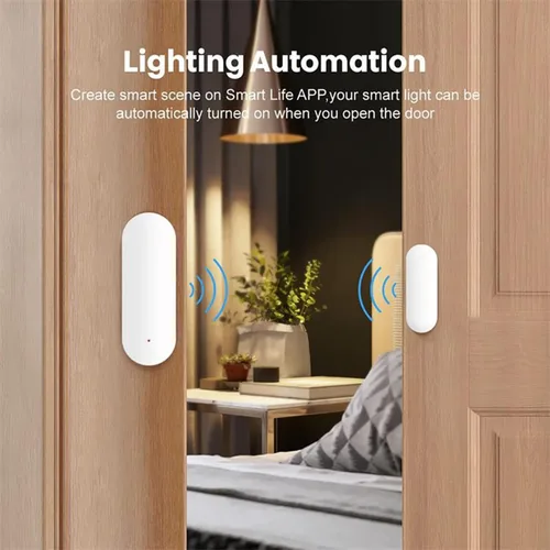 Miniatura 5 de Sensor WiFi para puerta y ventana: sensor de contacto inalámbrico con alertas de notificación de aplicaciones gratuitas, sensor de puerta