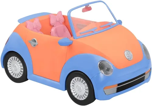 Miniatura 11 de Glitter Girls Paquete de muñeca y vehículo de 14 pulgadas - Cabello rubio y ojos verdes - Coche azul y naranja - Maletero y soportes para cupcakes